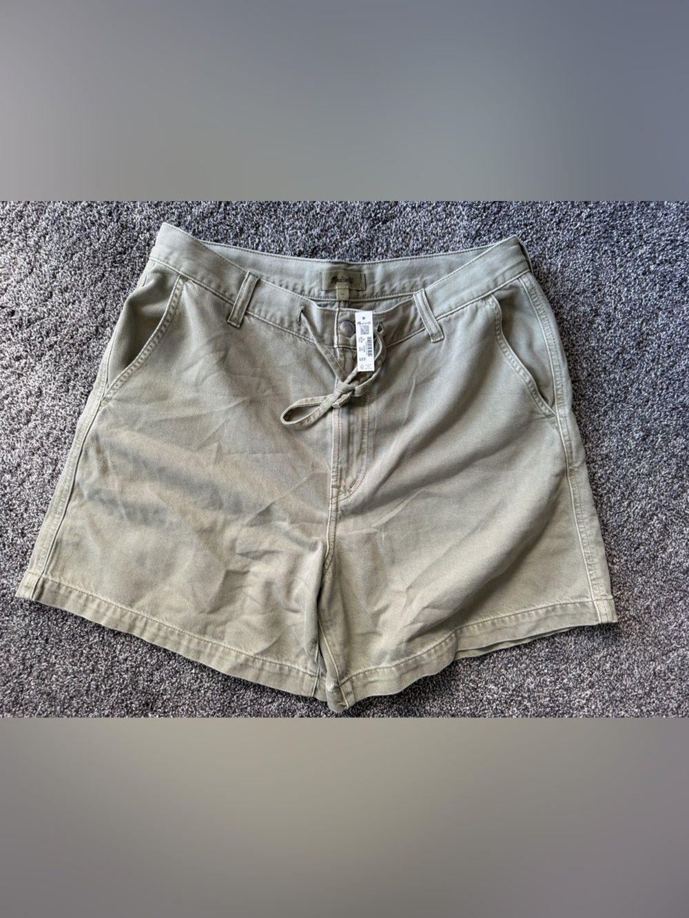 Madewell Khaki Green Cargo Shorts